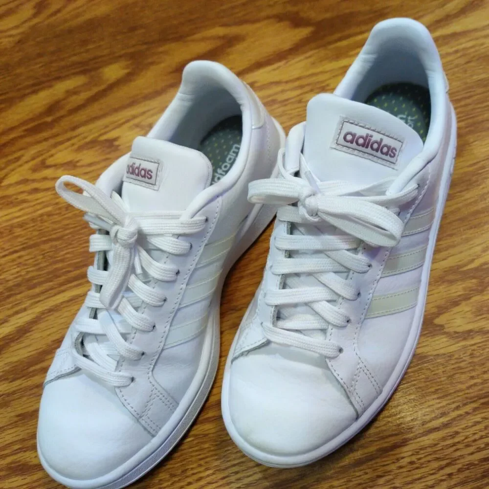 Adidas X Zoe Saldana Grand Court Women’s Sneakers ~ Very Nice Condition ~ SZ 6.5